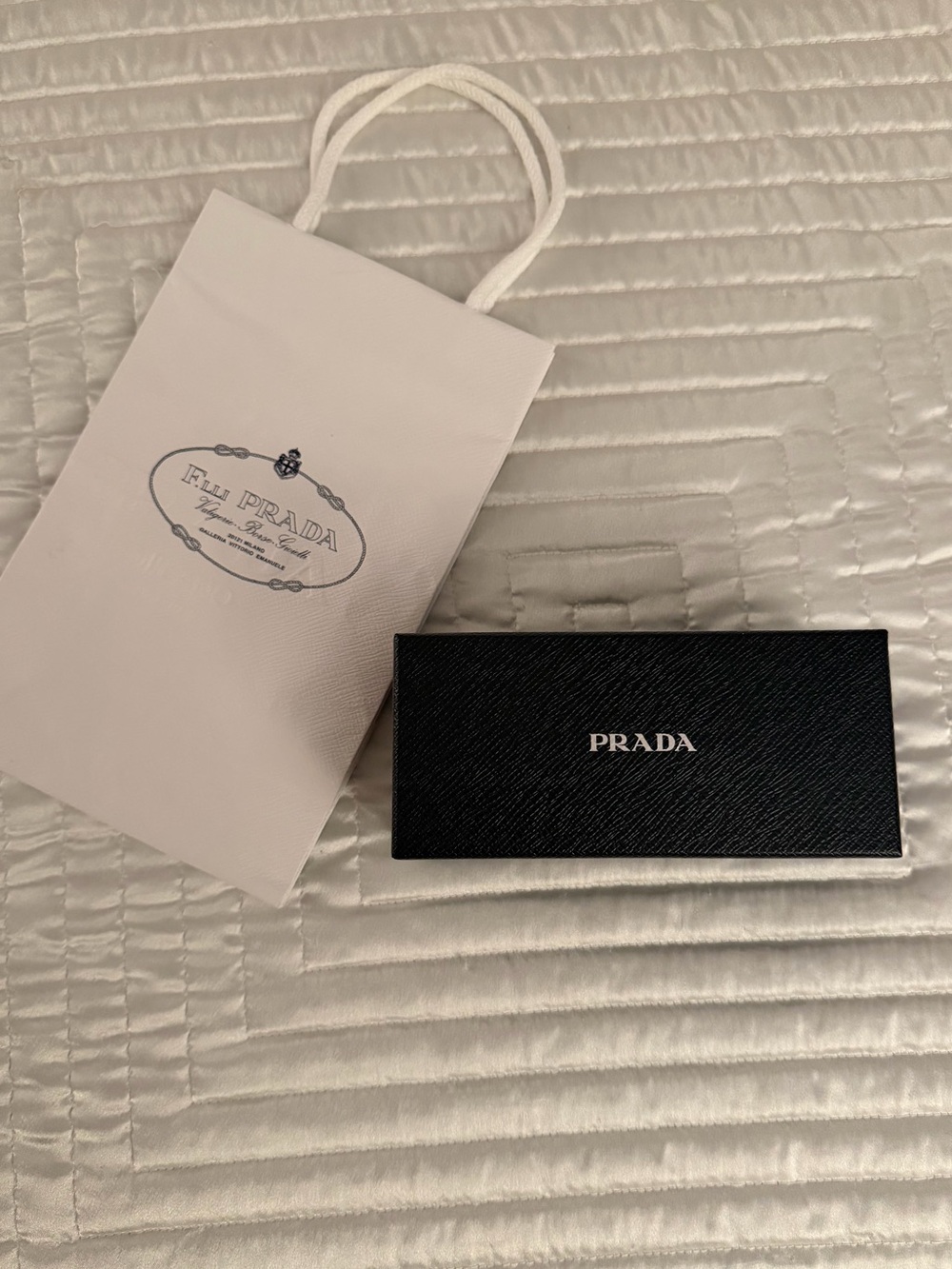 Prada gift box and bag